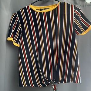 Striped crop top